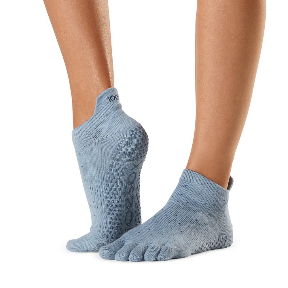 ToeSox | Full Toe Low Rise Grip Socks Ice Sz Small